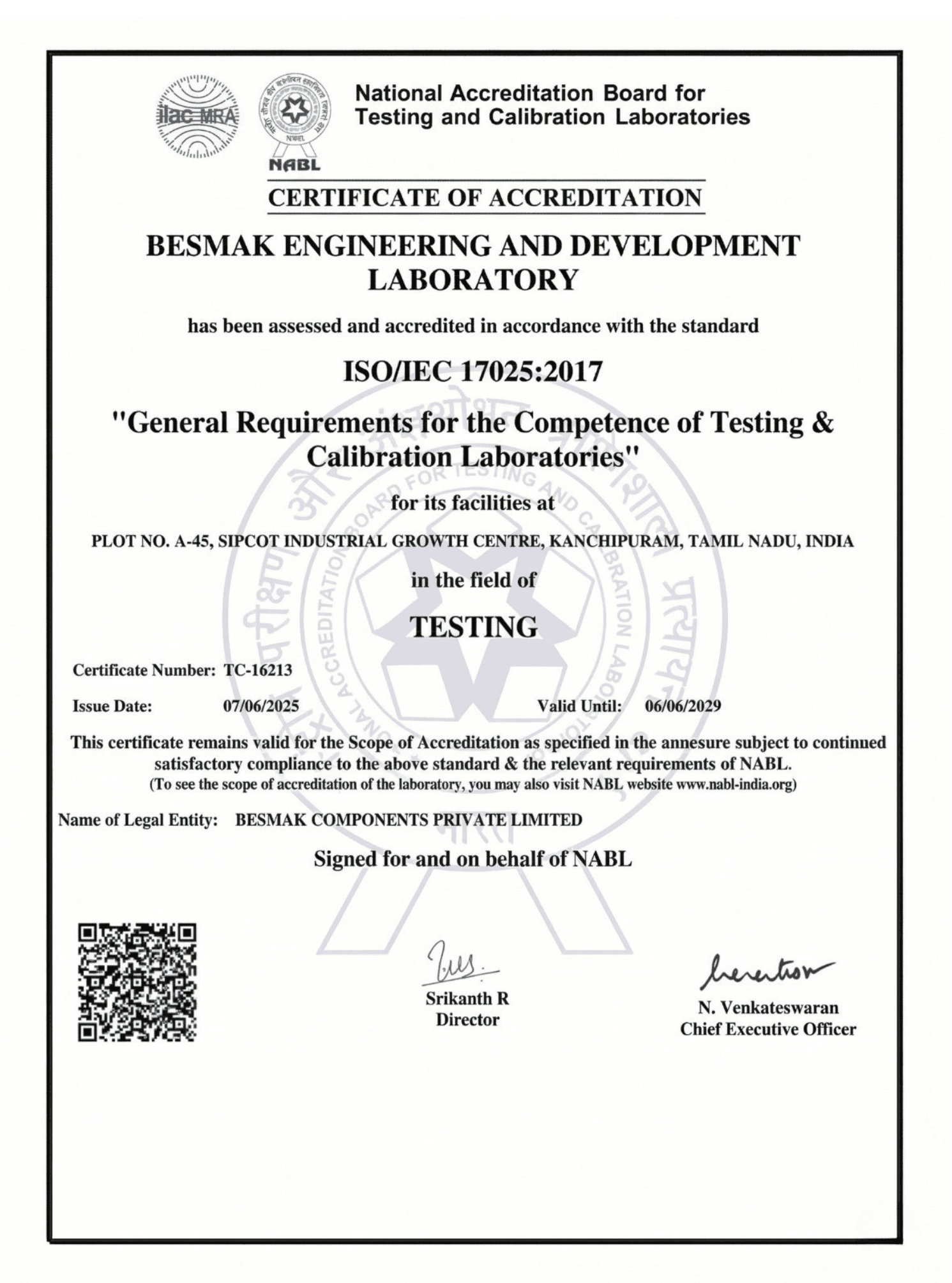 NABL Certification